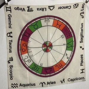 VNTG ‘80s Albert Nippon Printed Silk Scarf Square White